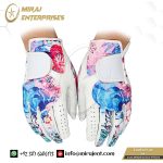 Ladies Golf Gloves Manufacturer Women Sheepskin A Pair Left And Right Breathable Colorful Palm (4)