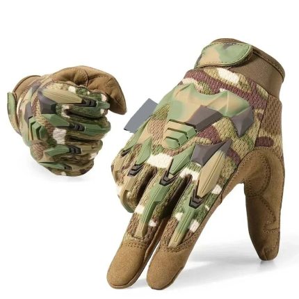Military Green Gloves Camo Tactical Gloves Men Outdoor Hunting Hiking Climbing Sports Camping Combat Anti-skid Cycling Bike Full Finger Mittens Women (2)