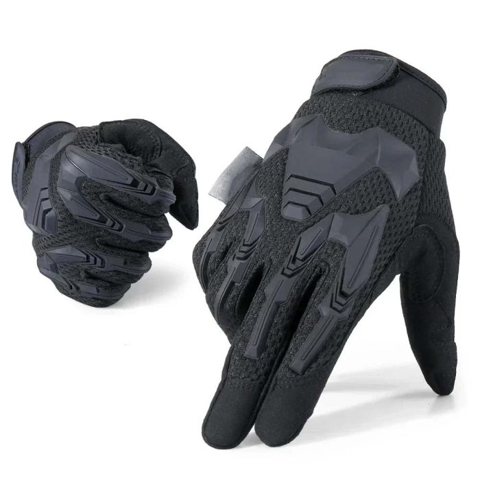 Military Green Gloves Camo Tactical Gloves Men Outdoor Hunting Hiking Climbing Sports Camping Combat Anti-skid Cycling Bike Full Finger Mittens Women (3)