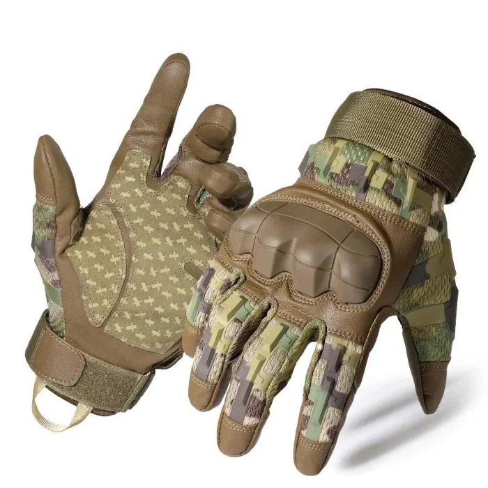 Shotgun Shooting Gloves Men Tactical Gloves Full Finger Hard Shell Protective Touch Screen Shooting Riding Combat Outdoor Hunting Fishing Hiking Mittens (1)