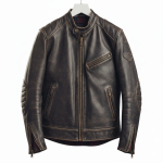 Leather Cafe Racer Jacket